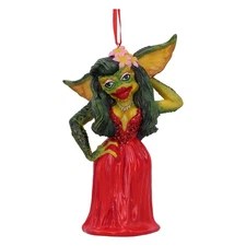 Nemesis Now Gremlins Greta in Red Dress Female Gremlin Hanging Ornament 13cm, Re