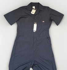 Dickies Men's Coverall Work Size Medium Dark Navy Short Sleeve Collared New M R
