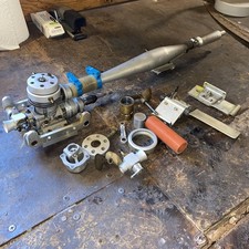 Picco Marine 45 Rc Boat Engine  Tuned Pipe Ex...