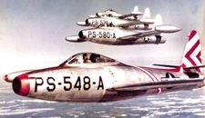 Republic F84G F-84-G Repulic Thunderjet Desk Wood Airplane New Model Small 1/48