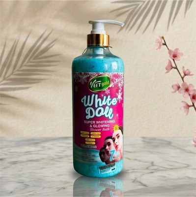 Veet Gold White Doll Super Whitening Glowing Shower Bath Vitamin C Facial Acid