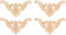 4 st&uuml;cke Holz Geschnitzte M&ouml;bel Appliques Ecke Onlay Applique M&ouml;bel Hause T&uuml;r De