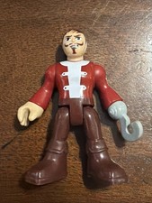 Imaginext Red Pirate Captain Hook Action Figure Ocean Sailing Ship
