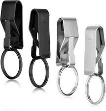 4pcs Belt Key Clip Key Chain, Belt Security Metal Key Holder for Car Keys Key Ch
