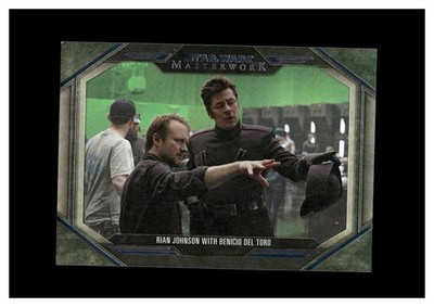 2024 Star Wars Masterwork Rainbow Foil BTS-9 Rian Johnson Benicio Del Toro /299