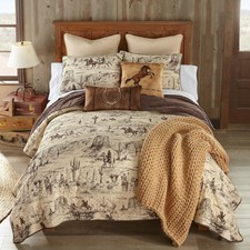 Donna Sharp Cowboy 3PC Cotton Quilt Set