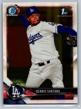 2018 Bowman #BCP36 Dennis Santana Chrome Prospects *ZE