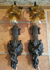 ANTIKE WANDLAMPEN * GUTER ZUSTAND * ORGINAL * TOLLE OPTIK * KEINE BESCHÄDIGUNGEN