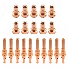 10Pcs 9-8210 Plasma Nozzle 10Pcs 9-8215 Plasma Electrode Fit for Thermal Dyna...