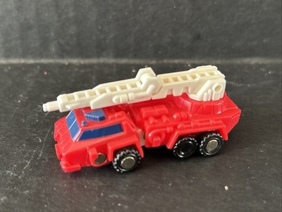 Vtg 1989 Transformers G1 Red Hot Minicar Figure Micromasters Rescue Patrol