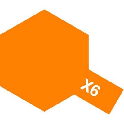 Tamiya 81506 Acrylic Mini X-6 Orange NEW in OVP