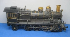 Handmade Decorative Tin  Metal Steam Locomotive Model Train