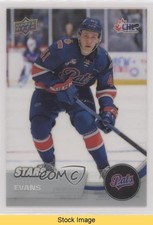 2021-22 Upper Deck CHL Stars Clear Cut Ryker Evans #331 READ b3q