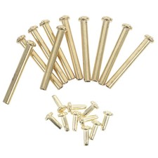 10 Sets Golden Folding Fan Shaft Rivets Iron Fan Nail Repairing Supplies