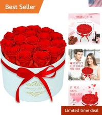 Preserved Roses Gift Box Romantic Valentine's Day Anniversary Gift for Women
