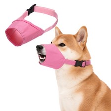 Quick Muzzle Dog Mouth Cover Protection Dog Muzzles XS, Pink for Pet