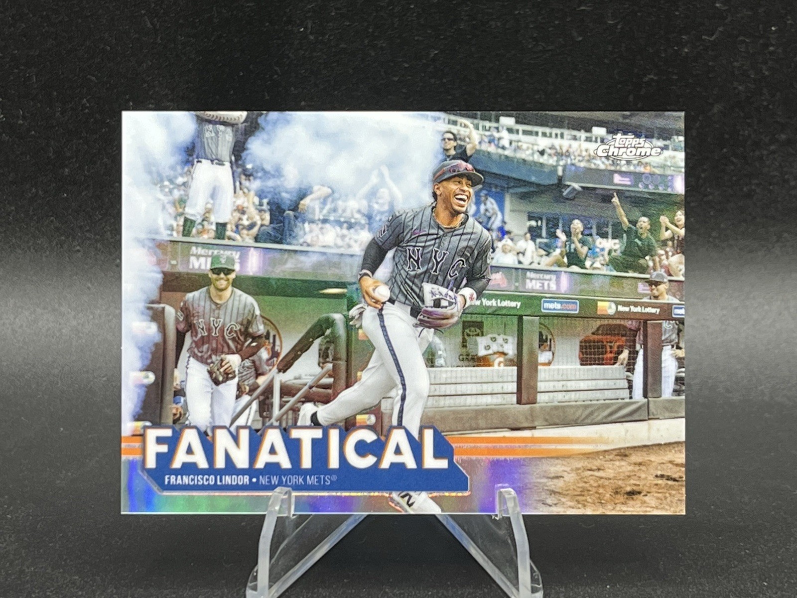 2025 Topps Chrome Francisco Lindor Fanatical SSP Case Hit New York Mets #FAN-9