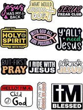 Christian Faith Enamel Pins Set   Inspirational Jesus  Bible Verse Pins for Bac