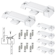 6 Pack Window Sash Locks Compatible with PrimeLine F2590, White