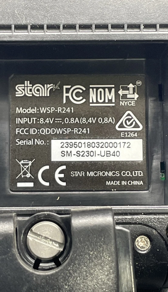 Impresora térmica portátil de recibos Star Micronics SM-S230i WSP-R241 Bluetooth Foto 4 de 4