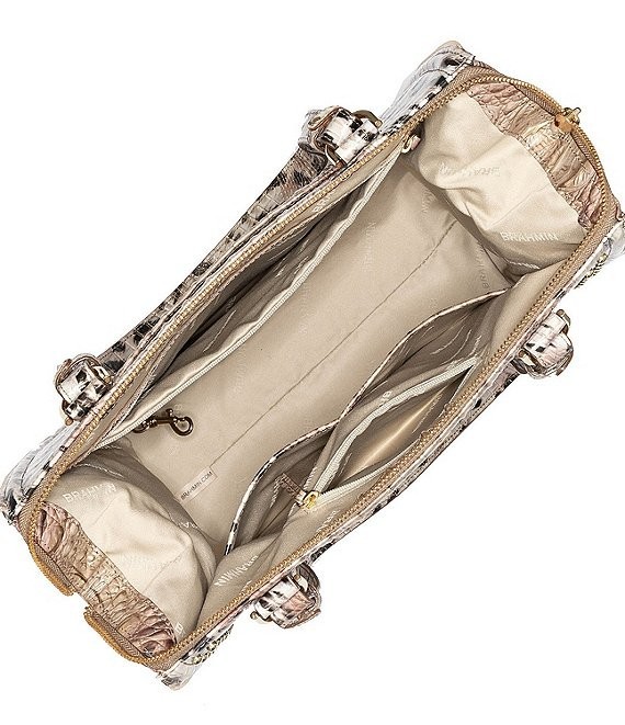 🌹Brahmin Large Caroline Sazerac Satchel Prowl Studded Leather Bag + Tassel NWT image 4
