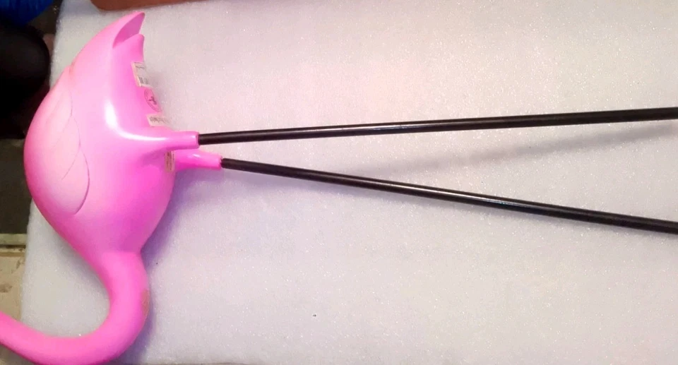 Disney Parks Pink Flamingo Ceramic Figurine Yard Art w/ Mickey Ears Fantasia - Image 4 of 4