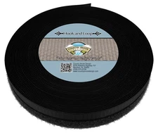 Country Brook Design® 1/2 Inch Black Sew on Hook and Loop, 10 Yards