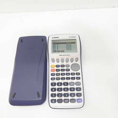 Casio fx-9750GII Graphing Calculator Blue White USB Power Graphic Tested