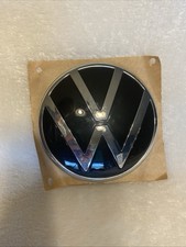 Volkswagen Emblem New Dpj Vw Emblem Viii Passat Front Black Chrome Original