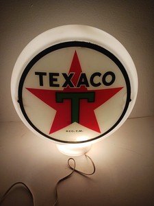 Vintage Texaco Gas Pump Globe 16" Decor