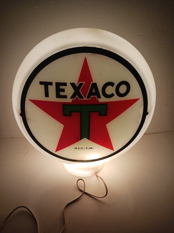 Vintage Texaco Gas Pump Globe 16" Decor