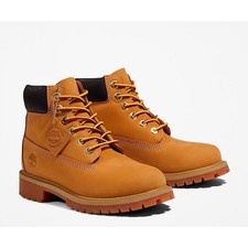 Timberland Premium 6 Inch Waterproof Boot Wheat Nubuck Toddler Sz 6 TB012909713