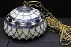 Vintage Tiffany Style Art Deco-Stained Glass Chandelier {523} 7.27.25