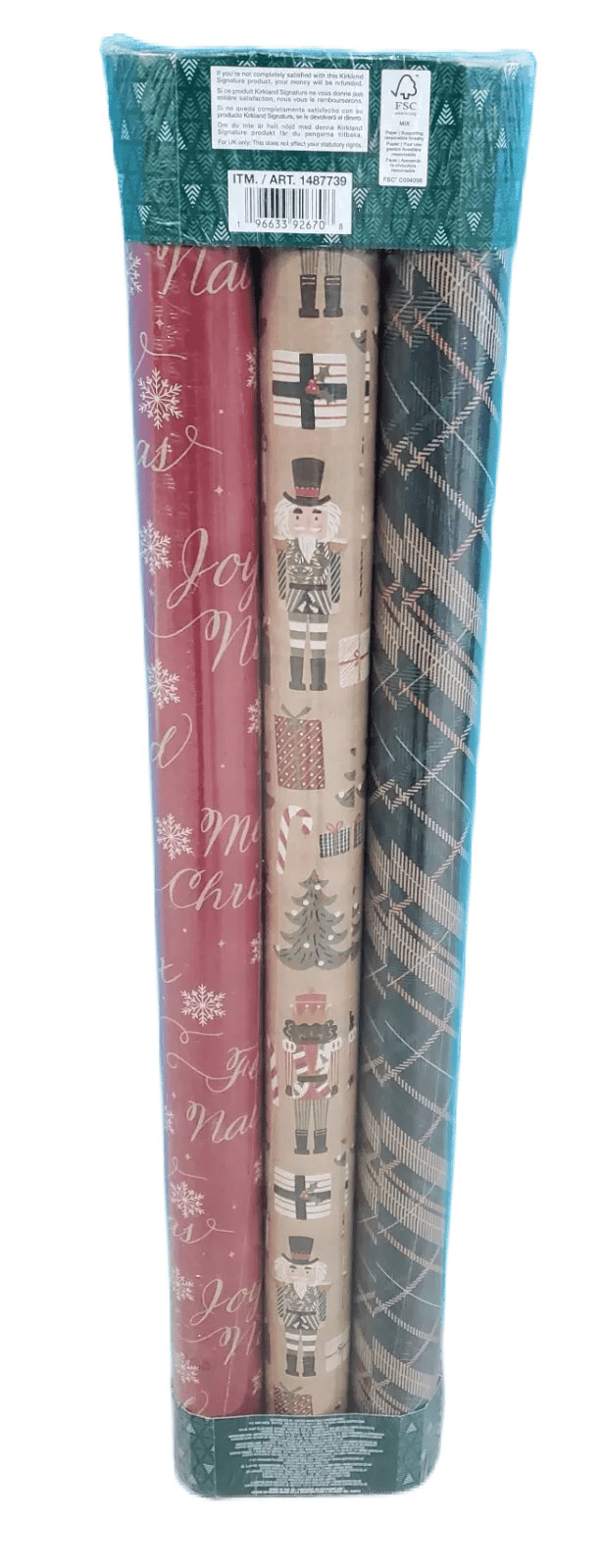 KIRKLAND SIGNATURE DOUBLE SIDED GIFT WRAP, CHOOSE STYLE *NEW