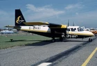 EUROAIR, BN Islander, G-BHXI, at Cranfield, in 1984, aircraft slide