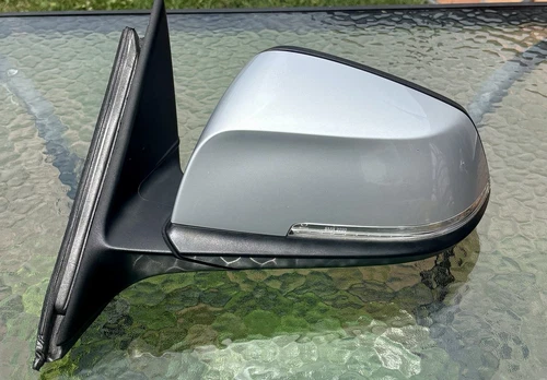 2017 BMW 320i Left Driver Side Mirror W Turn Signal Glacier Silver Metallic 5 Pn