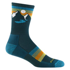 Darn Tough 1997 Bottle Men's Sunset Ridge Micro Crew Lightweight Sock Mountains