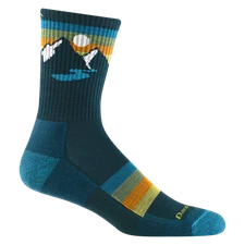 Darn Tough 1997 Bottle Men's Sunset Ridge Micro Crew Lightweight Sock  Mountains