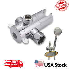 3 Way Shower Diverter Valve 1/2 , 3 Head Splitter Adapter and Fixed Spray Head