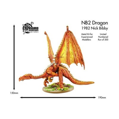 Alternative Armies Fantasy Mini Dragon (1982 Nick Bibby Limited Ed) New