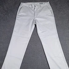 Mizzen Main Pants Men 34x30 Gray Baron Chino Lightweight Performance Trouser