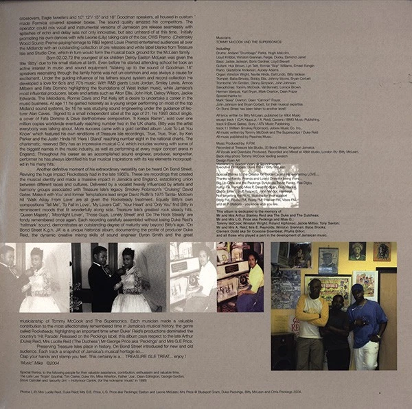 Bitty Mclean & The Supersonics - On Bond Street Kgn. JA. (LP) (Very Good Plus (V - Image 2 of 4