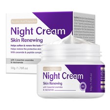 Skin Renewing Night Cream Face Moisturizer Niacinamide Peptide Complex 50g