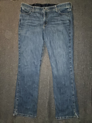 Wrangler Q-Baby Jeans Women's 17/18x34 Bootcut High Rise Blue Western Cowgirl