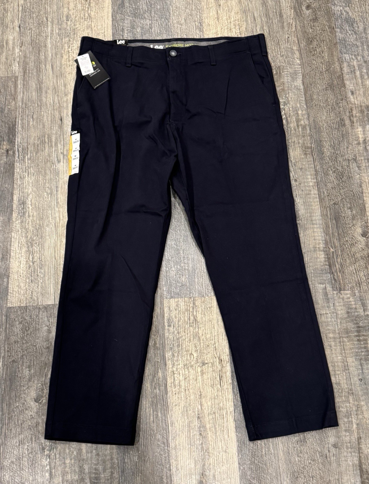 's Lee Extreme Motion 38x30 Relaxed Fit Taper Leg Pants Navy