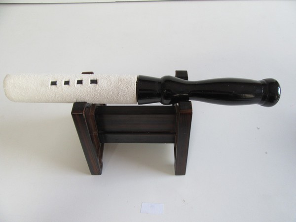 PALO STICK 25 CM Y SOPORTE CAMPANA ORIN ALTAR BUDISTA JAPONÉS CUENCO (29)