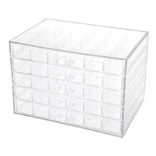 Acrylic Jewelry Organizer , Jewelry Drawer Organizer With 5 Drawers 120 Grids...