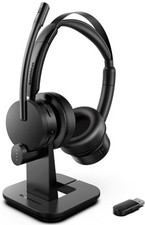 Wireless Headset, V5.2 Bluetooth Headset with Noise Canceling Microphone