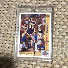 Carta Basket 1991 Classic Confrontation Magic vs. Jordan Lakers Bulls #34