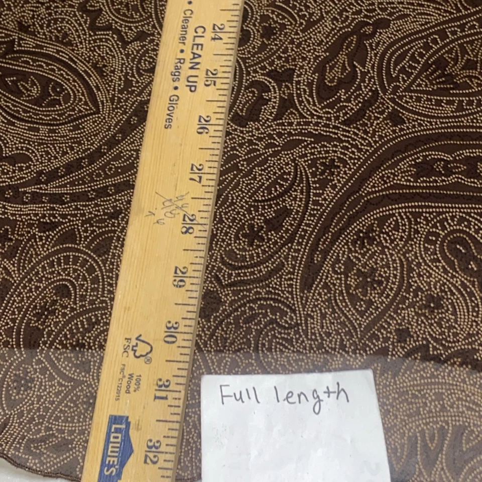 Falda Larga Kathie Lee Colección Años 90 Vintage Marrón Cachemira Y2K Para Mujer Talla 16 Foto 4 de 4